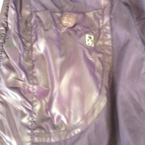 Calvin Klein Performance Quilted Puffer Vest Wmn's Sz S Purple Full Zip Pockets - Picture 6 of 12